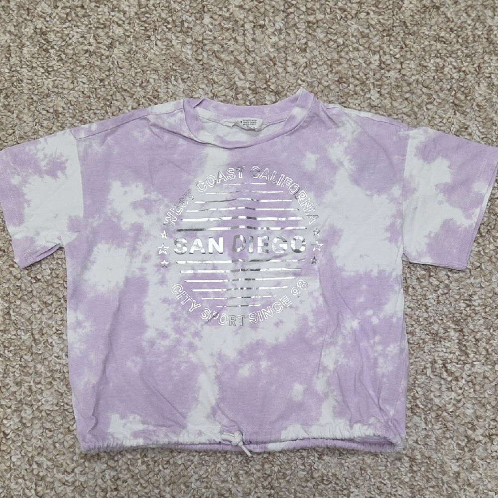 H&M Kids Lavender Tie-Dye Tee
